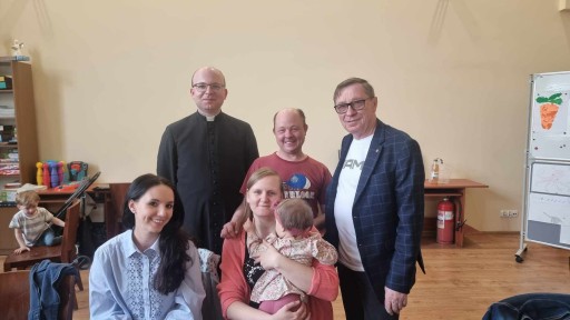 Wielkanocne spotkanie pielgrzymów grupy pomarańczowej.