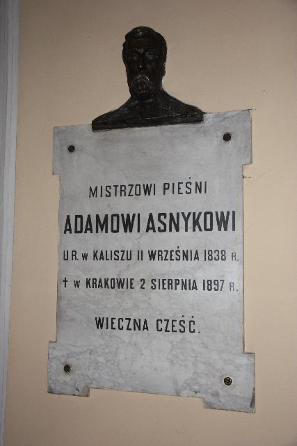 Tablica Pamiątkowa: A. Asnyk