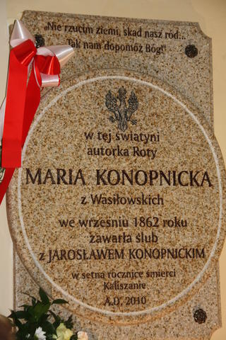 Tablica Pamiątkowa: M. Konopnicka